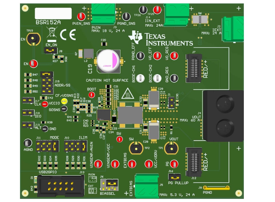 Schaltungsanordnung - Texas Instruments TPS548C26EVM Evaluierungsmodule
